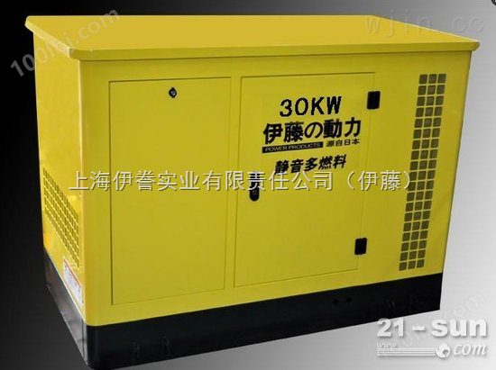 30KW汽油发电机 大型燃气发电机