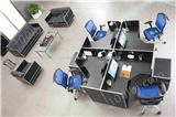 KT-ODSB4时尚组合型不锈钢四人办公桌